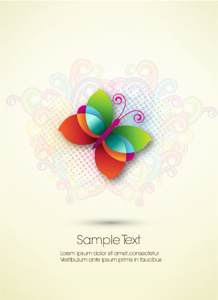 Gorgeous Illustration Vector Image: Abstract Butterfly Vector Image Illustration 1