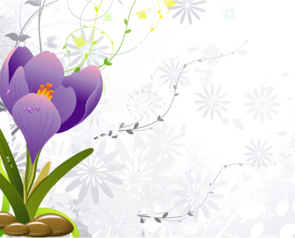 Illustration, Flower Vector Background Floral Background Vector Illustration 1