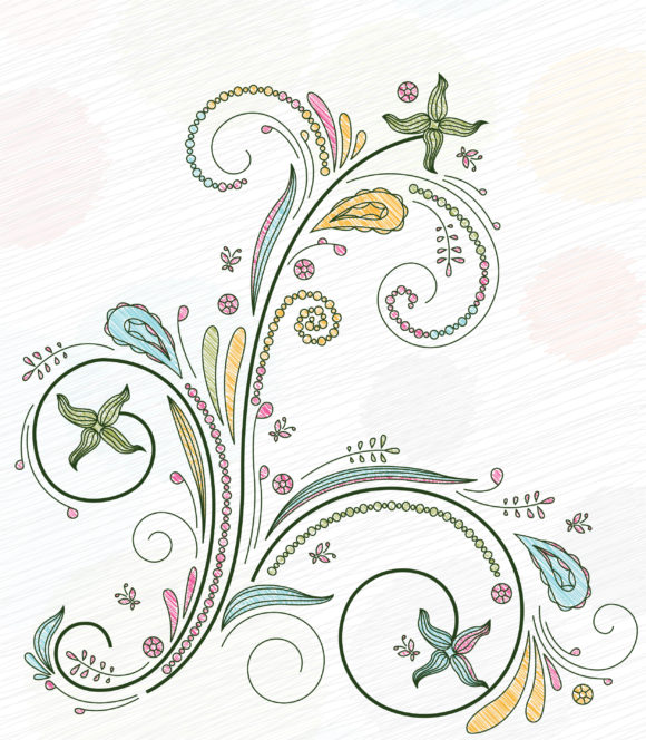 Smashing Vector Vector Illustration: Doodles Floral Background Vector Illustration Illustration 1