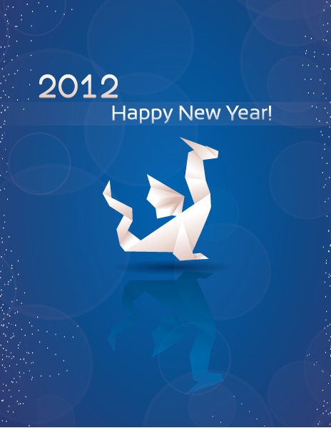 Bold Eve Vector: Vector New Years Eve Greeting Card 1