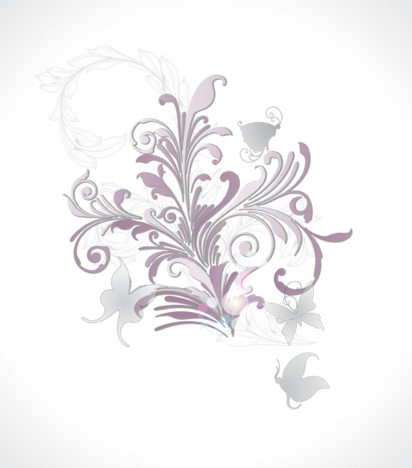 Floral, Abstract Vector Art Vector Abstract Floral Background 1
