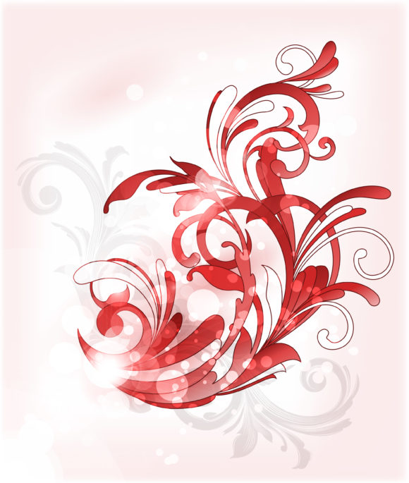 Trendy Abstract Eps Vector: Eps Vector Abstract Floral Background 1