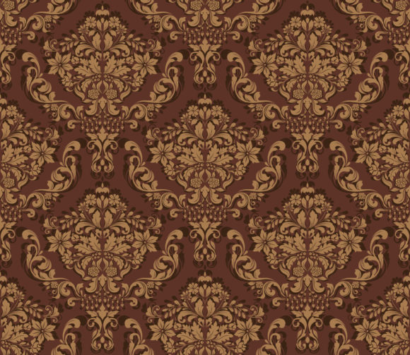 Seamless Vector Background Vector Damask Seamless Background 1