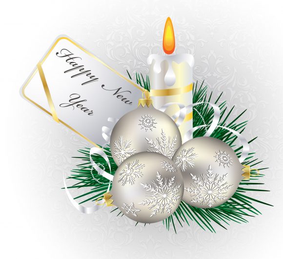 Brilliant Snowflake Vector Artwork: Vector Artwork Christmas Greeting Card 1