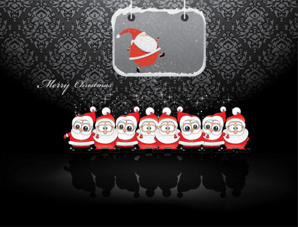 Christmas, Greeting Vector Graphic Vector Christmas Greeting Card 1