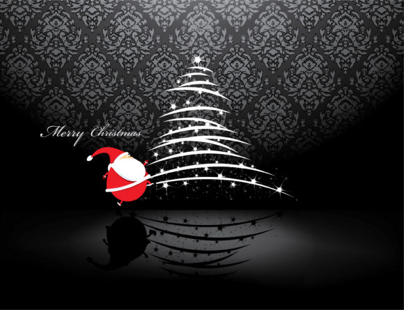 December, Christmas, Vector, Illustration Vector Image Vector Christmas Greeting Card 1
