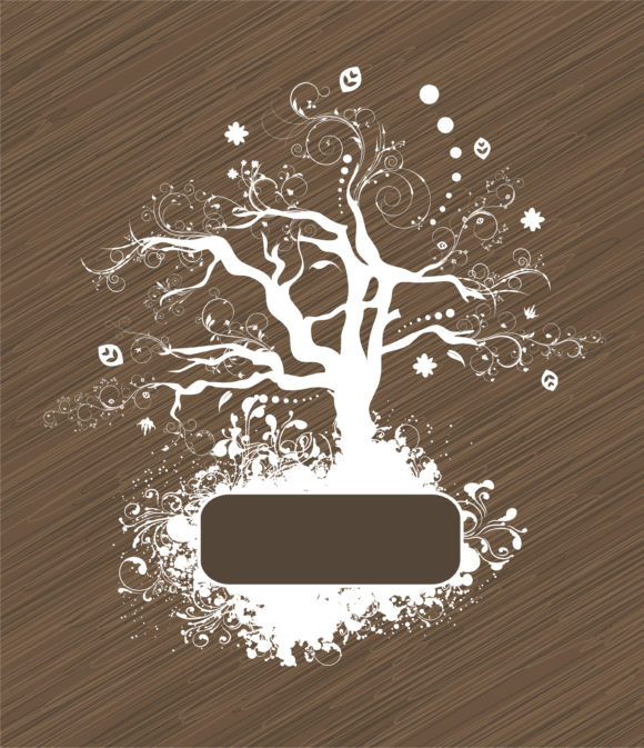 Abstract, Tree Vector Vector Abstract Tree With Grunge 1