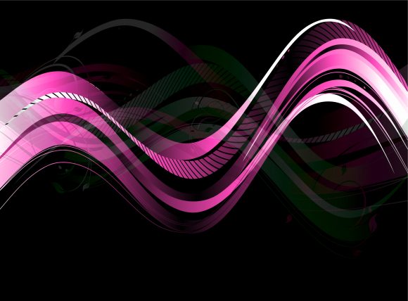 Bold Waves Vector: Vector Abstract Waves Background 1