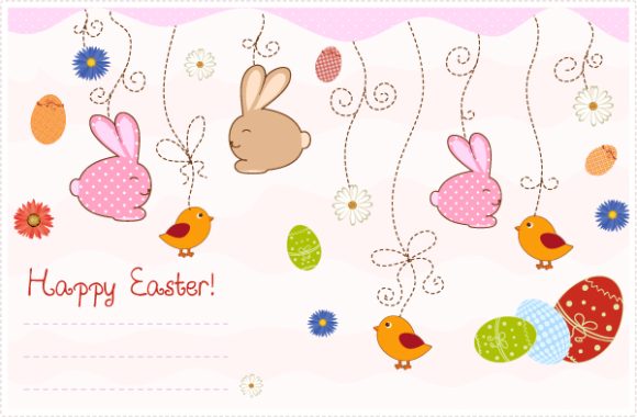 Flower Vector Illustration: Easter Background Vector Illustration Illustration 1
