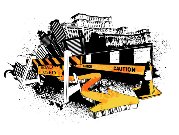 Vector Vector: Grunge Urban Background Vector Illustration 1