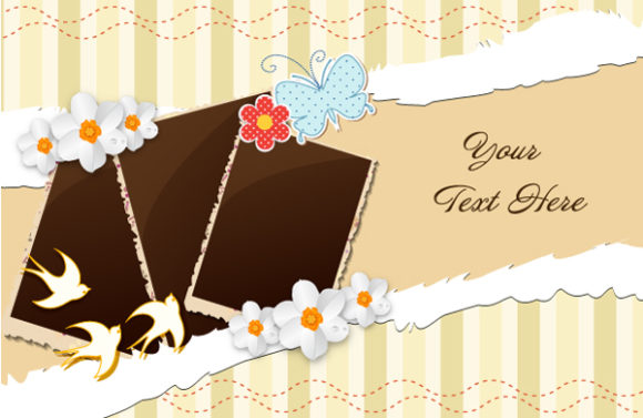 Vector, Floral, Photo Vector Vector Photo Frames With Floral 1