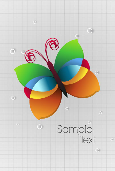 Vector, With Vector Graphic Vector Abstract Background With Buttlerfly 1