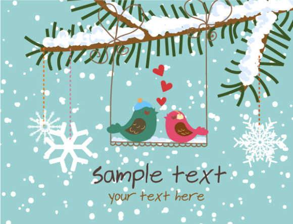 Greeting, Vector Vector Image Vector Christmas Greeting Card 1