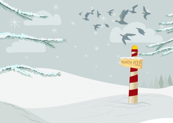 Winter, Christmas Vector Background Vector Christmas Background With Birds 1