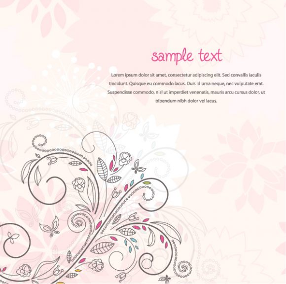 Flower Eps Vector Vector Abstract Floral Background 1