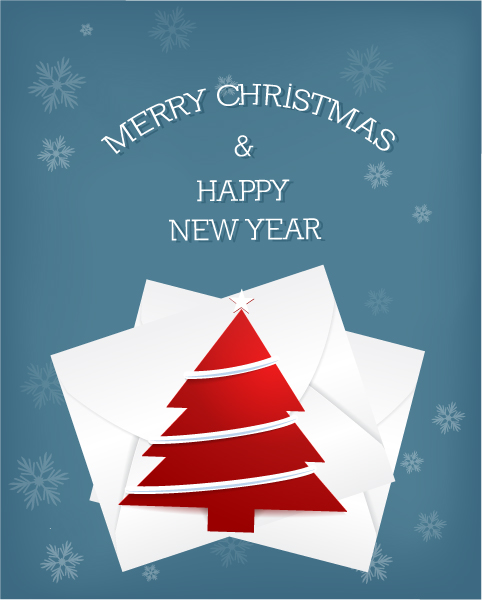 Illustration, Christmas, December, Christmas, Vector Vector Design Christmas Vector Illustration With Paper Sheets And Christmas Tree 1