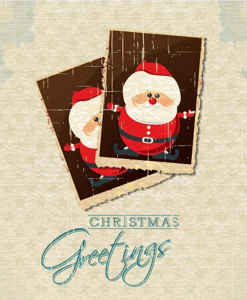 Frame, Illustration, Christmas, Santa Vector Image Christmas Vector Illustration With Photo Frame And Santa 1