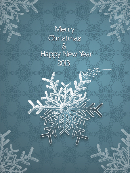 Buy Vector Vector Background: Christmas Vector Background Illustration With Snowflake 1