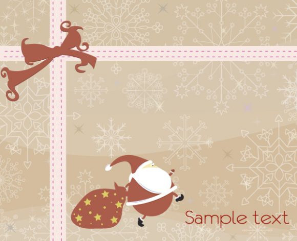 Lovely Santa Vector Background: Vector Background Christmas Background With Santa 1