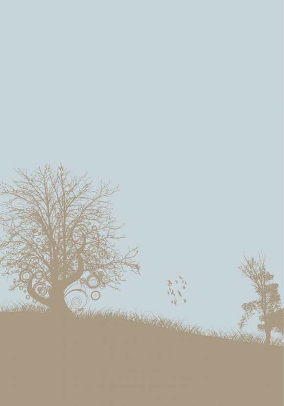 With Vector Design Vintage Background With Trees Vector Illustration 1