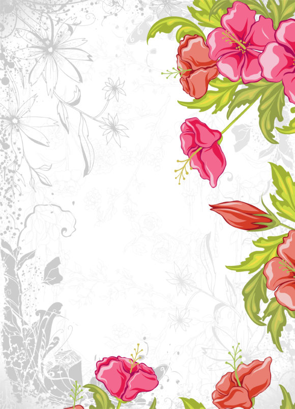 Amazing Floral Vector Art: Vintage Floral Background Vector Art Illustration 1