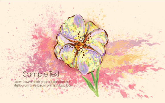Background Vector Illustration: Colorful Floral Background Vector Illustration Illustration 1