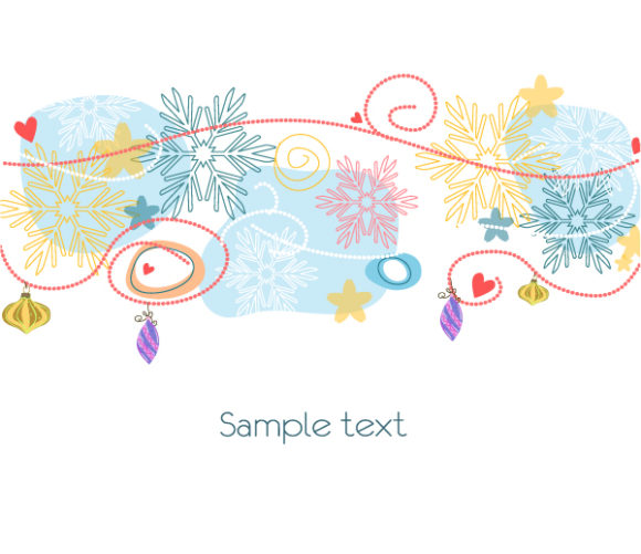 Vector, Christmas Vector Background Vector Christmas Background With Snowflakes 1