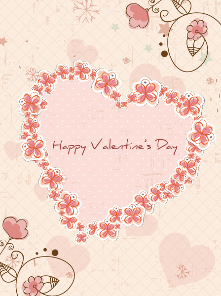 Bold Vector Vector Image: Valentines Day Background Vector Image Illustration 1