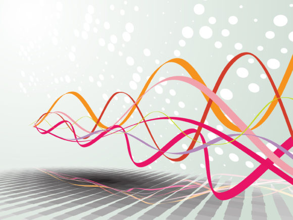 Vector Abstract Waves Background 1