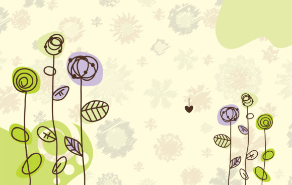 Striking Vector Vector Art: Vector Art Abstract Floral Background 1