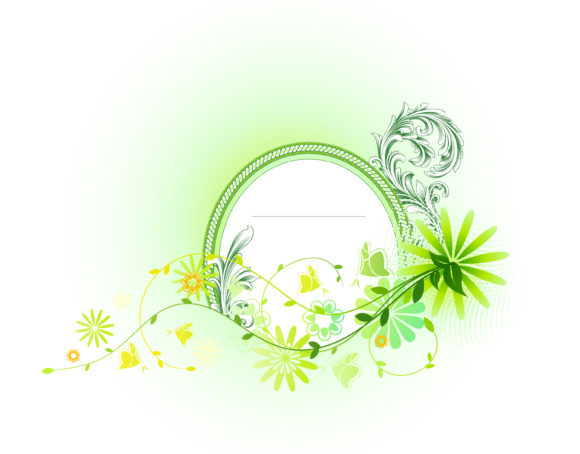 Illustration, Frame Eps Vector Vector Spring Floral Frame 1