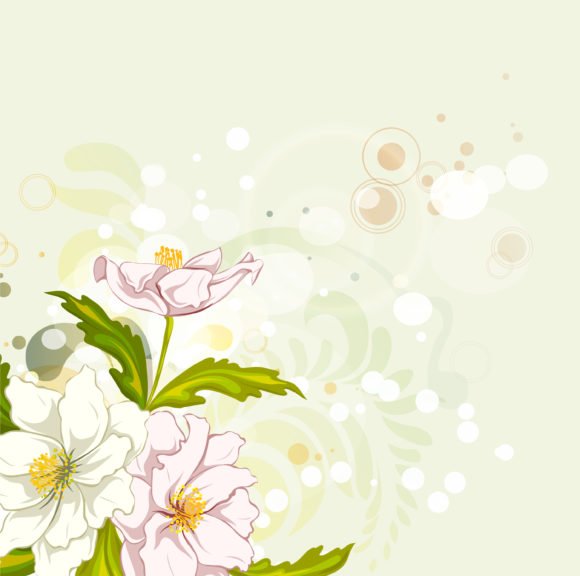 Floral Vector Illustration Vector Abstract Background With Colorful Floral 1