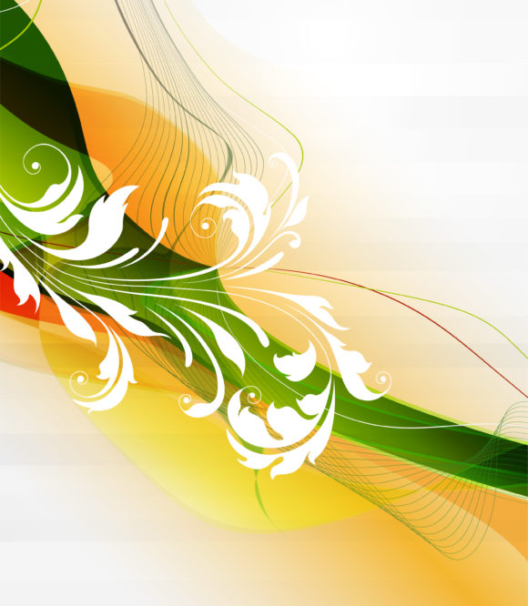 Vector Vector Image Vector Abstract Background With Floral 1