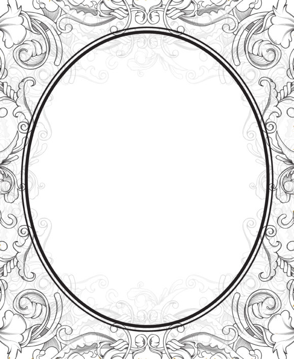 Vintage, Floral-3, With Vector Design Vector Vintage Frame With Floral 1