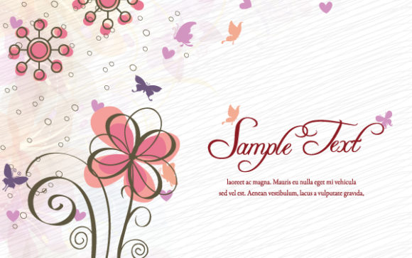 Vector Vector Image Colorful Floral Vector Background 1