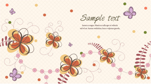 Lovely Spring Vector Graphic: Vector Graphic Spring Floral Background 1