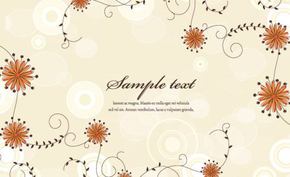 Colorful Vector Art: Colorful Floral Vector Art Background 1