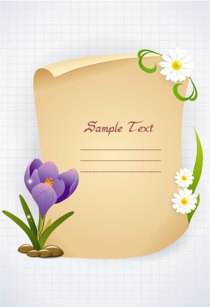 Frame Vector Graphic: Vector Graphic Spring Floral Frame 1