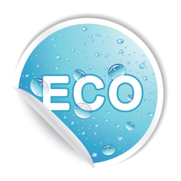 Eco Vector Artwork: Vector Artwork Eco Sticker 1