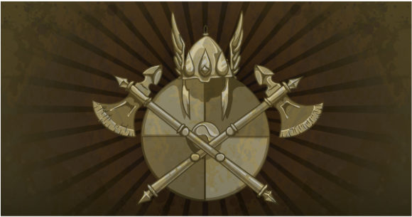 Bold Shield Vector Art: Vintage Shield On A Grunge Background 1