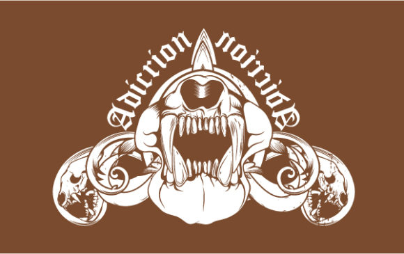 Exciting Skulls Vector: Vector T-shirt Design With Animal Skulls 1