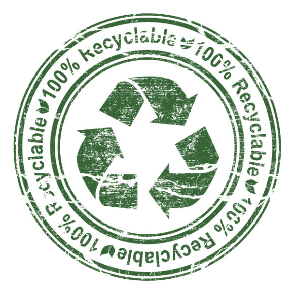 Recycle Eps Vector: Eps Vector Grunge Stamp With Recycle Sign 1