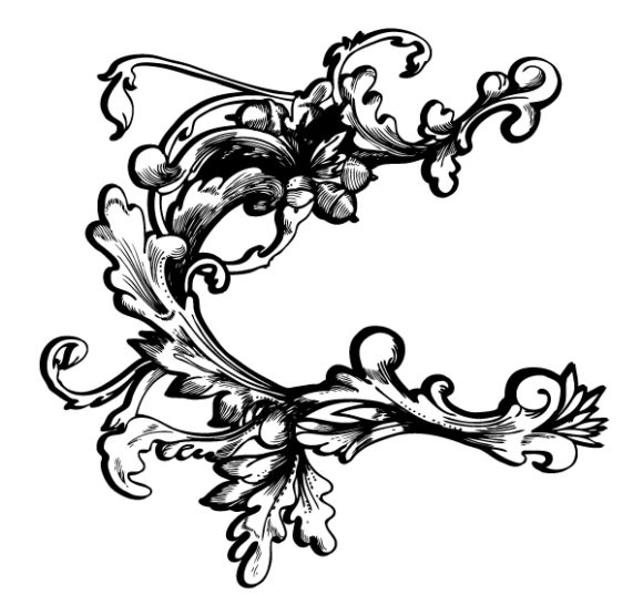 Illustration, Plant, Vector, Baroque Vector Art Baroque Floral Element Vector Illustration 1