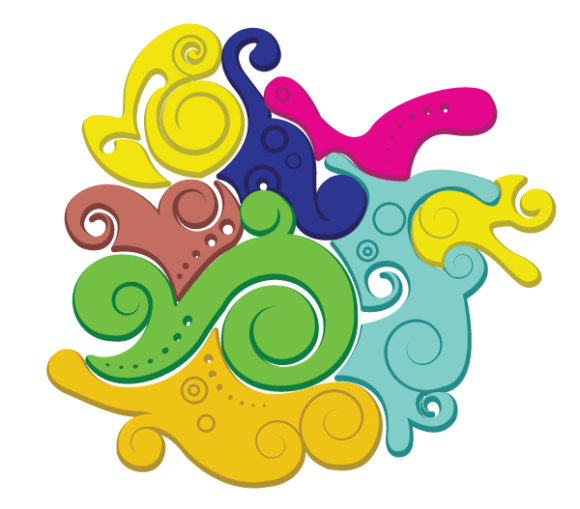 Trendy Colorful Vector Art: Colorful Liquid Background Vector Art Illustration 1