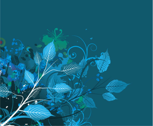 Illustration Vector Graphic Grunge Floral Background Vector Illustration 1