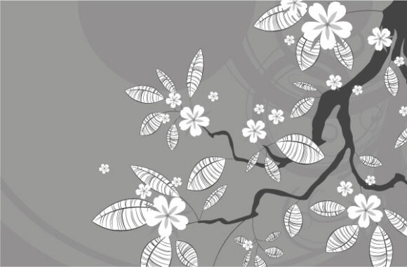 Download Spring Vector Design: Spring Floral Background Vector Design Illustration 1