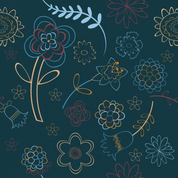 Illustration Vector Illustration: Seamless Floral Background Vector Illustration Illustration 1