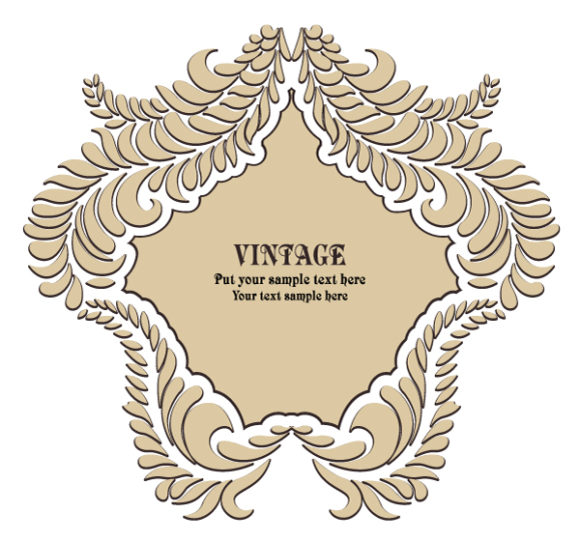 Special With Vector Image: Vintage Floral Frame With Space For Text 1