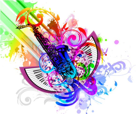 Amazing Illustration Vector Design: Colorful Concert Poster Vector Design Illustration 1
