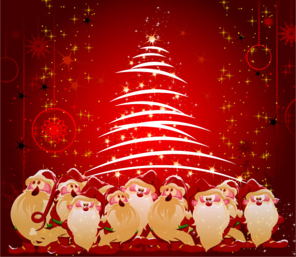 Card, Illustration, Season Vector Graphic Christmas Greeting Card Vector Illustration 1